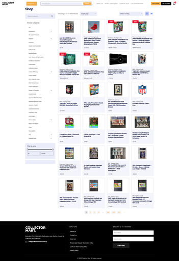 Shop page