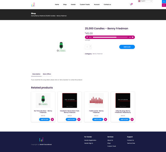 Single Product Page