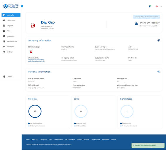 Employer Portal
